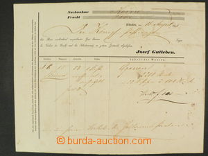 75940 - 1855 GERMANY  freight letter for railroad München–Brno, 2