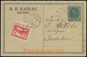 75961 - 1919 CPŘ3 Pa, Karel 8h, předběžná dopisnice s perforac