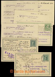 76041 - 1908-17 sestava 7ks dopisnic s firemním přítiskem Verein 