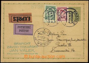 76136 - 1935 CDV49, 50h Znak, zaslaná Ex potrubní poštou v míst