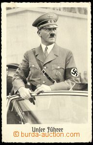 76196 - 1939 Hitler, decorative cut, on reverse special postmark, Un