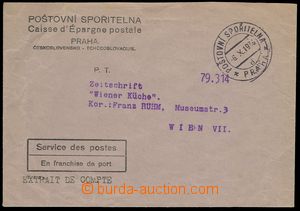 76252 - 1936 POSTAL SAVING BANK  envelope of Postal saving bank sent