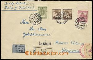 76306 - 1942 air-mail Reg letter sent to Ukraine (!), with Pof.21 2x