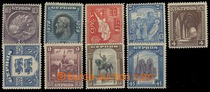 76487 - 1928 Mi.108-116, Anniv, missing stamp. 117 - 1£;, c.v..
