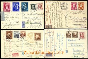 76516 - 1939-45 sestava 9ks pohlednic se známkami SLOVAKOTOURU, zaj