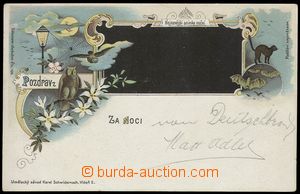 76842 - 1898 HAVLÍČKŮV BROD (Deutschbrod) - lithography, night Sa