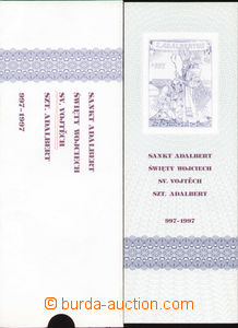 76990 - 1997 PAL3 St. Adalbert., commemorative sheet Hungarian post 