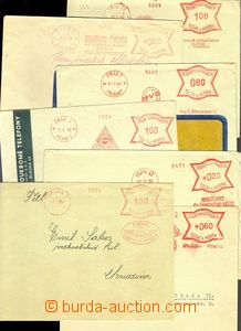 77051 - 1939-45 comp. 7 pcs of envelopes with meter stmp all Prague,