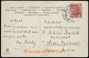 77422 - 1907 LEVANTE  pohlednice (Bethlem) vyfr. zn. 10centimes/10H,