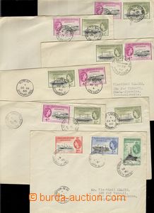 77656 - 1960 sestava 7ks dopisů do ČSR, 6x vyfr. zn. Mi.21+25, 1x 