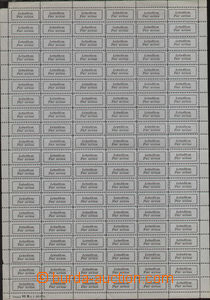 77697 - 1931 AIRMAIL LABELS ,  Hor.NP3b, complete. print sheet lette