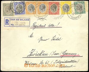 77775 - 1933 Reg letter to Germany franked by stmp (George V) 5c + 1