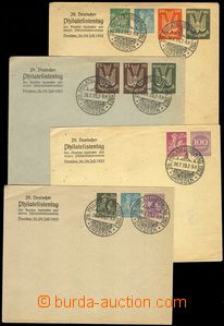 77808 - 1923 sestava 4ks různých celinových obálek vydaných k 2