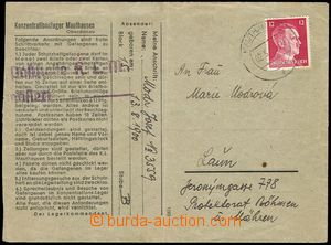 77949 - 1942 KT MAUTHAUSEN  dopis bez obsahu - předtištěná obál