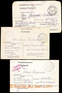 77991 - 1941-3 3 pcs of entires sent military prisoners from German 
