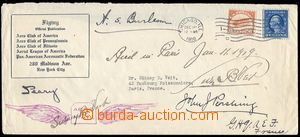 78065 - 1918 air-mail letter with 5c postage stmp + 6c air, MC Chica