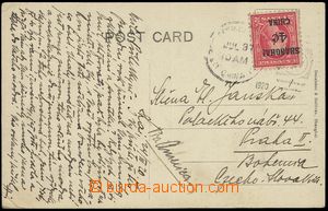 78104 - 1920 Pošta v Číně  pohlednice zaslaná z Číny do ČSR 
