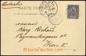 78109 - 1900 pohlednice (Saigon) vyfr. zn. 10c Alegorie, DR lodní p