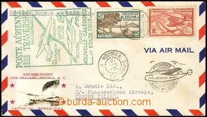 78123 - 1940 airmail letter with Mi.143 and 208, CDS NOUMEA/ Nelle C