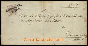 78179 - 1851 skládaný přebal dopisu, vyfr. zn. 6Kr (Mi.4), typ Ia