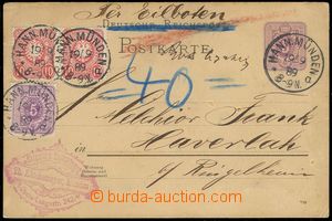 78215 - 1889 PC 5Pf (789) insufficiently uprated to Ex., mounted sta