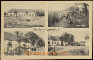 78364 - 1920 SENORADY - 4-view, school, shop, pub, outlook Cow hill;