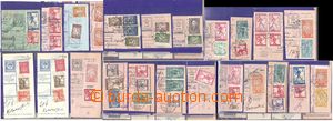 78466 - 1919-20 CROATIA  selection 30 pcs of cut-squares and cuts Hu