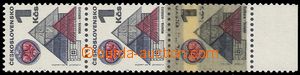 78469 - 1971 Pof.1875 Lidová architektura 1Kčs, svislá 3-páska s