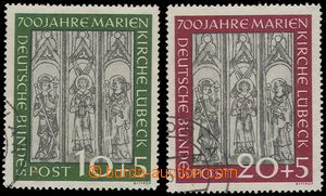 78573 - 1951 Mi.139-140, 700 let Mariánského kostela v Lübeku, ka