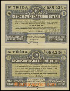 78718 - 1928 CZECHOSLOVAKIA 1918-39  Czechoslovak class lottery, cla