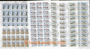 78821 - 1993 Mi.15-21, kompletní tiskové listy, 30 a 50 bloky, raz
