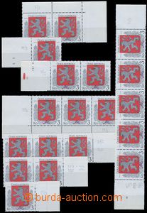79304 - 1993 Pof.1, Znak, sestava 25 deskových vad z obou desek, s 