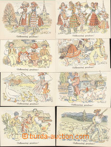 79370 - 1951 CPH44/1-33, Easter, complete set, excellent quality, c.