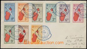 79425 - 1949 envelope with address to USA, with mounted air stamp. M