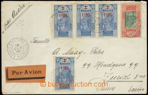 79437 - 1926 airmail letter to Switzerland with Mi.89, 4x 112, CDS C