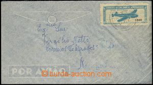 79439 - 1948 airmail letter franked with. airmail stamp 1,60$, speci