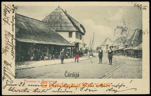 79568 - 1902 BUGOJNO -  B/W, view of street with obyvateli, long add