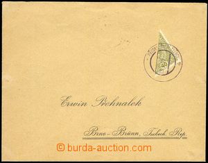 79594 - 1919 response letter franked with. bisected stmp Mi.194, Sta