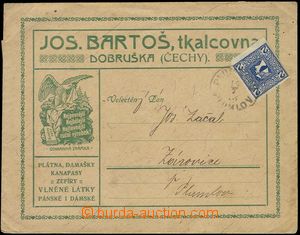 79630 - 1913 letter with additional-printing firm Joseph Bartoš, Do