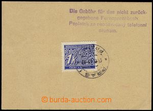 79730 - 1941 Pof.DL9, nalepená na části poštovního formuláře,