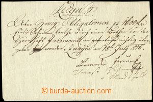 79925 - 1816 handwritten receipt, issued in Znojmě18.7.1816, good c