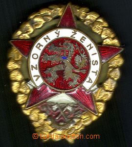 80077 - 1955 CZECHOSLOVAKIA 1945-92  Exemplary ženista, badge č.08