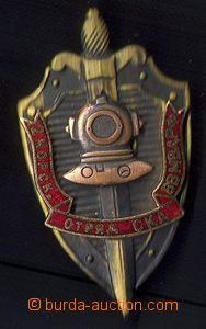 80087 - 1980 SOVIET UNION  badge of member marine Forces, diver
