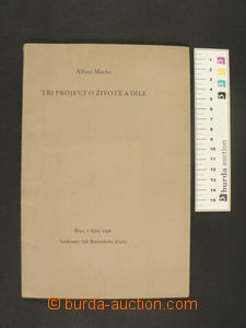 80095 - 1936 BIBLIOPHILE EDITION  Mucha Alfons: Tři projevy about/b