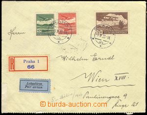 80305 - 1939 R+Let-dopis zaslaný do Vídně, vyfr. zn. Pof.L7, L8, 
