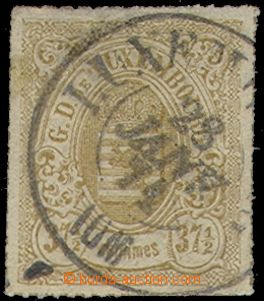 80401 - 1866 Mi.22, Znak 37½C, zk. Rieger, kat. 300€, hezké 