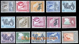 80409 - 1954 KENYA, UGANDA, TANGANYIKA  SG.167-180, Motives, set of 