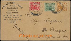 80441 - 1932 MALAYA  dopis do ČSR, vyfr. zn. 6 + 2 + 4c, DR IPOH/ 2