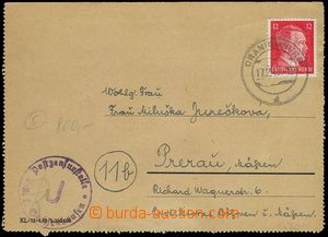 80457 - 1945 C.C. SACHSENHAUSEN  pre-printed letter-card sent from c