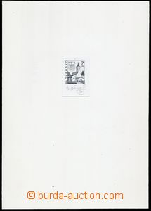 80511 - 1997 Zsf.124ZT, Martin, trial print, black color, white pape